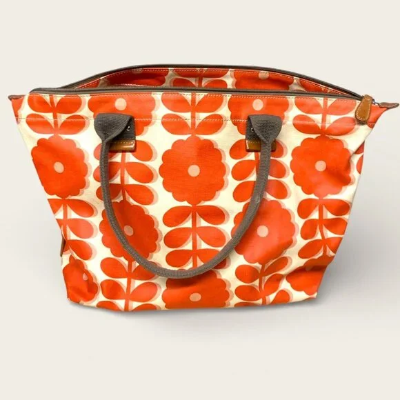 Orla Kiely Poppy Spring Bloom Classic Zip Shoulder bag tote - Picture 2 of 6